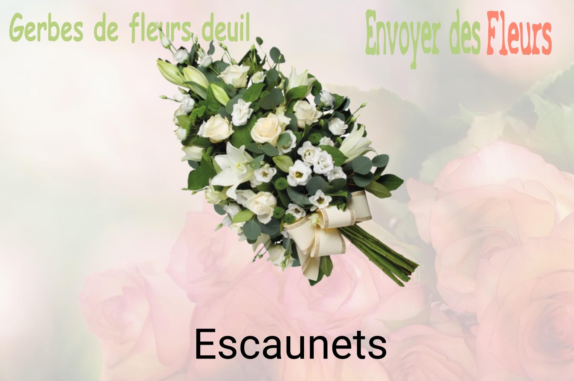 Gerbe de fleurs de deuil livrée à Escaunets